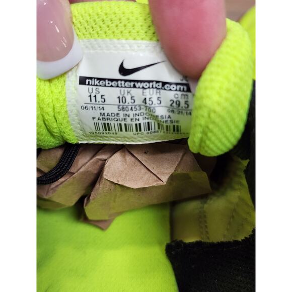 Nike Gato II Indoor Soccer Lime Green 580453-700 Mens Size 11.5 main image 4